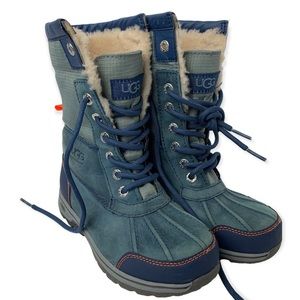 UGG BUTTE WATERPROOF WINTER BOOTS-KIDS BLUE